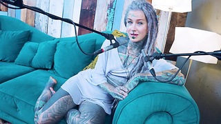 I converse about N - Needed - ASMR podcast SFW conversing punk bony nymph dreadlocks tat model tattooed damsel