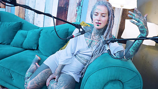 I converse about N - Needed - ASMR podcast SFW conversing punk bony nymph dreadlocks tat model tattooed damsel