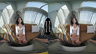 UP CLOSE VR - Wild Diminutive Black-haired Harley Haze KNOWS How To Rail A Rod POINT OF VIEW - Oliver Davis