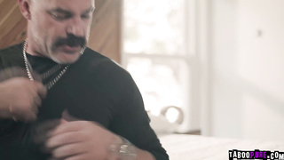 Step-father Pulverizes Lovemaking Damsel Daughter-in-law Exchanges Herself In
