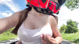 I pick up my daughter-in-law after school