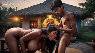Immense Breasted Indian Bhabhi Step-mother Cheats on her Spouse with Sonnie (AI Porno)