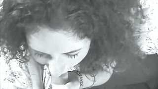 Hairless snatch honey likes to watch her muff on webcam