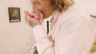 Buxomy towheaded rails spunk-pump in a steamy ass-fuck movie