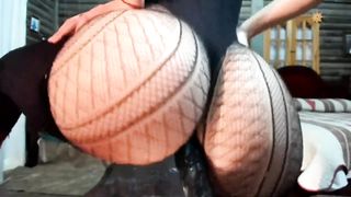 Ideal Rump Teenage in Fabulous Underwear Railing Good-Sized Dark-Hued Fuck Stick