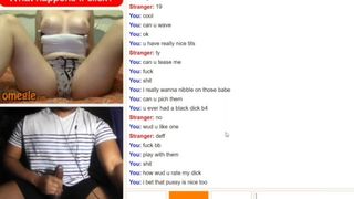 Omegle Blond Taunts me