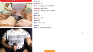 Omegle Blond Taunts me