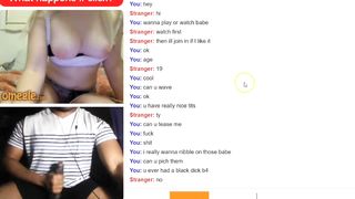 Omegle Blond Taunts me