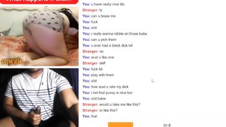 Omegle Blond Taunts me