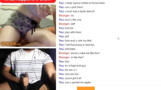 Omegle Blond Taunts me