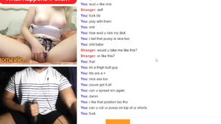 Omegle Blond Taunts me