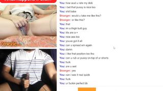 Omegle Blond Taunts me