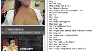 Chatroulette Lovely Chick Demonstrating Uber-Cute Orbs and Arch over for me