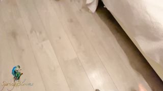 Glides his Man Sausage in Step-Sister's Cootchie while she is Railing a Faux-Cock