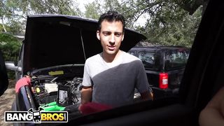 BANGBROS - Giant Jugs Pornographic Star Victoria June Takes On Trio Random Men