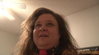 POINT OF VIEW Mature Giant Funbag Anal Invasion PLUMPER Ball Gag Quicky