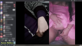 Movie call with excellent gal on discord turns into esex with puny breast nymph using her faux-cock and wailing while i jizm