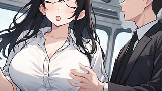 Anime Woman Seducing Guy With Teach