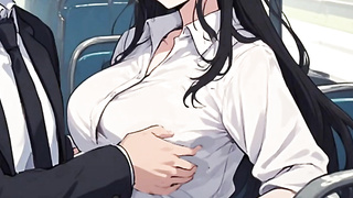 Anime Woman Seducing Guy With Teach
