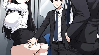 Anime Woman Seducing Guy With Teach