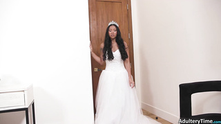 Daddy Penetrates Bi-racial Bride Ameena Green