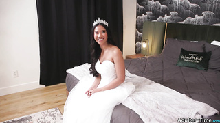 Daddy Penetrates Bi-racial Bride Ameena Green