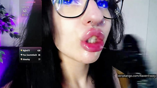 Real dinking around, real stress. lady gets off live, Jerk Off Instructions, heavy gams!