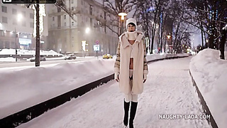 Super-naughty Lada - Winter walk