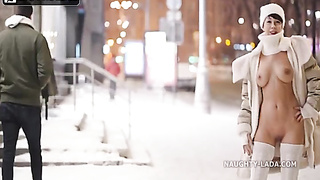 Super-naughty Lada - Winter walk