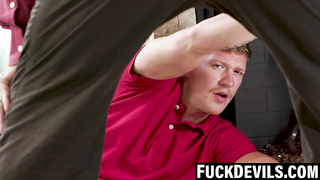 Hairy man fixes Chloe Temples thirsty coochie with his throbbing implement