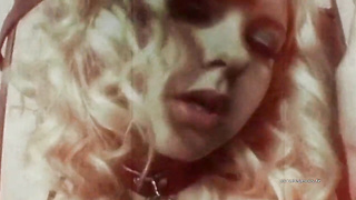 Bree Olson: After a striptease in the metal cage, she gets her bootie plumbed and receives the jizz on her tongue