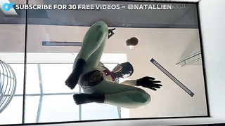 Spandex Nymph Pearly Faux-cock Onanism