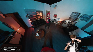 VR Conk: Huge-titted Sandy-haired Lilitth Deep-throats And Smashes In Borderlands Costume play Parody