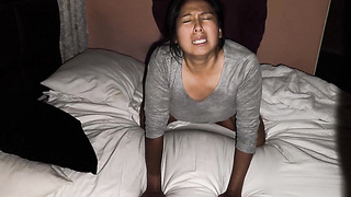Sate I don't want to anymore! The wifey of the neighbor who escaped from home prays me