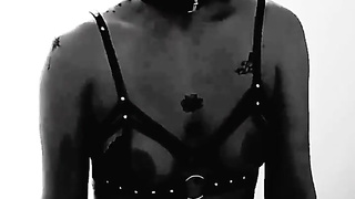 Servant super-bitch heads for a walk to be pummeled