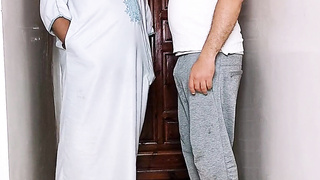 Egyptian gangbang: two mates have fucky-fucky with their mate's wifey while he was at work