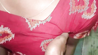 Desi Wifey in Crimson Sundress Gets Lubed Bum & Stiff Rear end Boink - Homemade