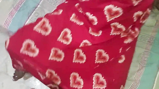 Desi Wifey in Crimson Sundress Gets Lubed Bum & Stiff Rear end Boink - Homemade