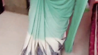 Desi Tamil Wifey Renu Raw Naked Bod Towel Dry & Slow Saree Dressing Taunt! Indianhotwifex