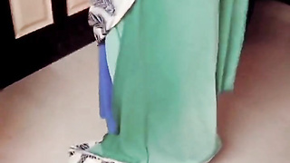 Desi Tamil Wifey Renu Raw Naked Bod Towel Dry & Slow Saree Dressing Taunt! Indianhotwifex