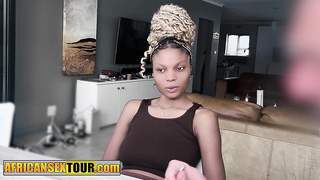 Lovely yam-sized rump black teenager raunchy tearing up