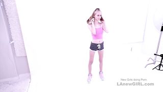 Fresh Fleshy college-aged Stunner gets Pounded at Modeling Casting