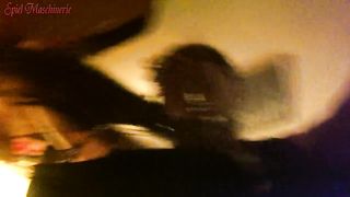 POINT OF VIEW Rigid rear end nip pinched & bootie plugged fuckslut in leather garter belt