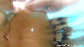 Joy in the pool with huge-titted brunettes Natasha and Alison