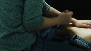 Сводная сестра мучает брата six минут пока он не кончил