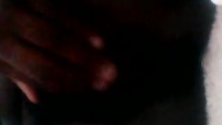 Dark-Hued Furry Vulva and Xxl Hooters