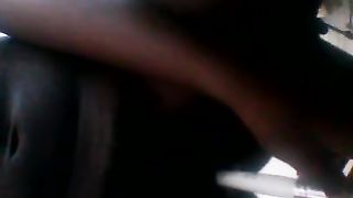 Dark-Hued Furry Vulva and Xxl Hooters