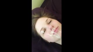 WONDROUS TEENAGE GETS A MEATY FACIAL CUMSHOT