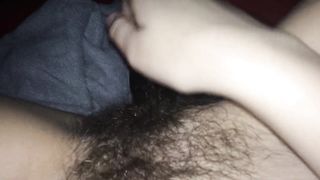 Youthfull Female Taunts Raw Vag with Battered Hairbrush