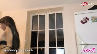 MyDirtyHobby - Sizzling dark haired used his beefstick for her elation